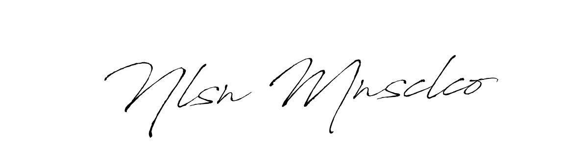 Nlsn Mnsclco stylish signature style. Best Handwritten Sign (Antro_Vectra) for my name. Handwritten Signature Collection Ideas for my name Nlsn Mnsclco. Nlsn Mnsclco signature style 6 images and pictures png