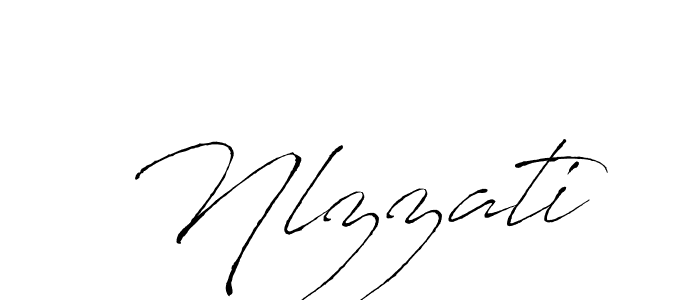 Use a signature maker to create a handwritten signature online. With this signature software, you can design (Antro_Vectra) your own signature for name Nlzzati. Nlzzati signature style 6 images and pictures png