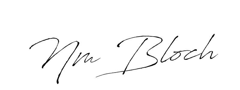 Make a beautiful signature design for name Nm Bloch. Use this online signature maker to create a handwritten signature for free. Nm Bloch signature style 6 images and pictures png