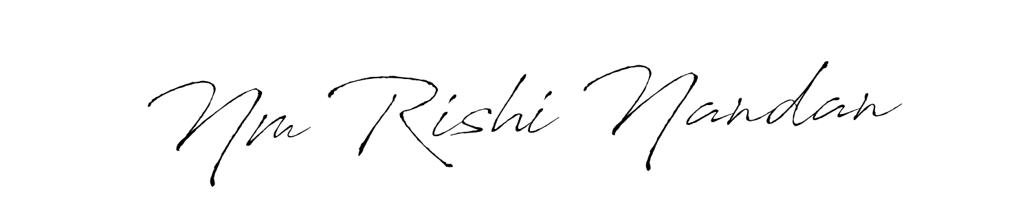 How to Draw Nm Rishi Nandan signature style? Antro_Vectra is a latest design signature styles for name Nm Rishi Nandan. Nm Rishi Nandan signature style 6 images and pictures png