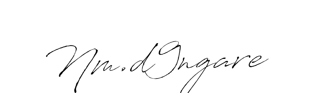 How to make Nm.d9ngare name signature. Use Antro_Vectra style for creating short signs online. This is the latest handwritten sign. Nm.d9ngare signature style 6 images and pictures png
