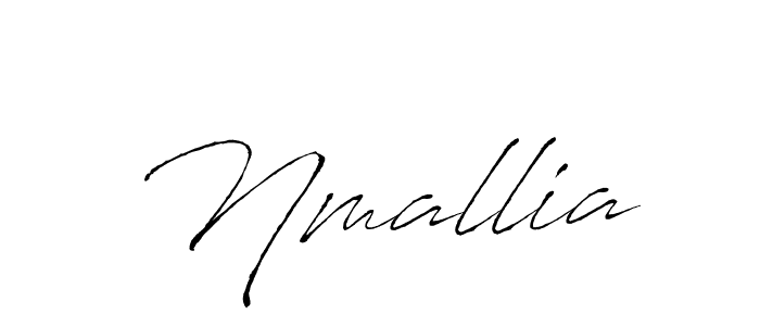 How to make Nmallia name signature. Use Antro_Vectra style for creating short signs online. This is the latest handwritten sign. Nmallia signature style 6 images and pictures png