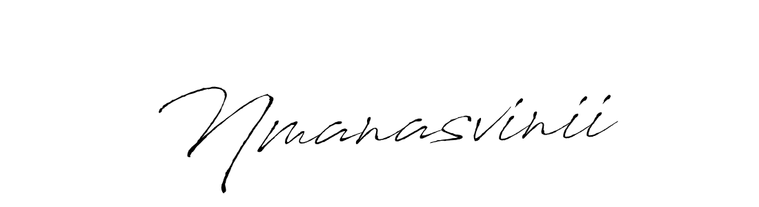 Make a beautiful signature design for name Nmanasvinii. With this signature (Antro_Vectra) style, you can create a handwritten signature for free. Nmanasvinii signature style 6 images and pictures png