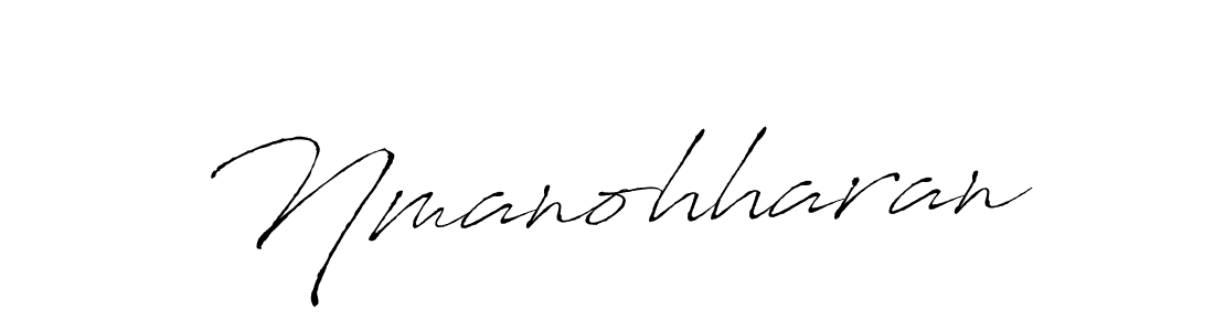 How to make Nmanohharan name signature. Use Antro_Vectra style for creating short signs online. This is the latest handwritten sign. Nmanohharan signature style 6 images and pictures png