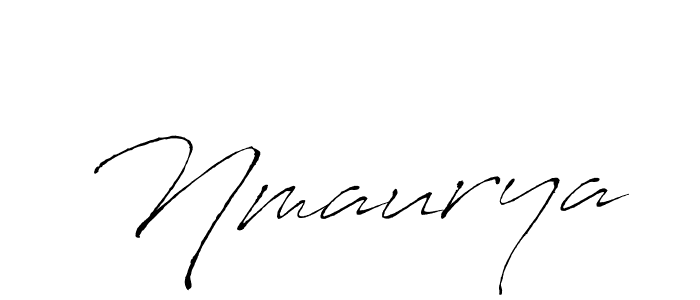 Make a beautiful signature design for name Nmaurya. With this signature (Antro_Vectra) style, you can create a handwritten signature for free. Nmaurya signature style 6 images and pictures png