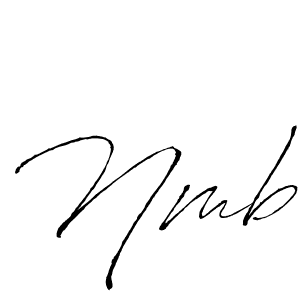 Design your own signature with our free online signature maker. With this signature software, you can create a handwritten (Antro_Vectra) signature for name Nmb. Nmb signature style 6 images and pictures png