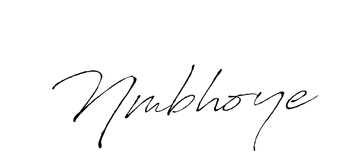 Create a beautiful signature design for name Nmbhoye. With this signature (Antro_Vectra) fonts, you can make a handwritten signature for free. Nmbhoye signature style 6 images and pictures png