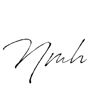 if you are searching for the best signature style for your name Nmh. so please give up your signature search. here we have designed multiple signature styles  using Antro_Vectra. Nmh signature style 6 images and pictures png