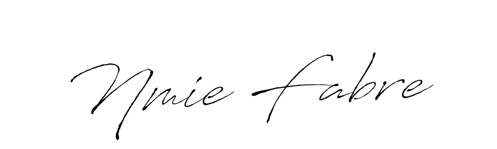 The best way (Antro_Vectra) to make a short signature is to pick only two or three words in your name. The name Nmie Fabre include a total of six letters. For converting this name. Nmie Fabre signature style 6 images and pictures png