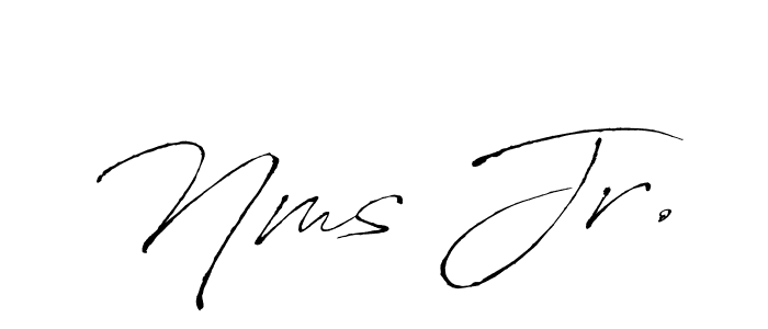 Use a signature maker to create a handwritten signature online. With this signature software, you can design (Antro_Vectra) your own signature for name Nms Jr.. Nms Jr. signature style 6 images and pictures png