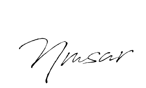 Make a beautiful signature design for name Nmsar. With this signature (Antro_Vectra) style, you can create a handwritten signature for free. Nmsar signature style 6 images and pictures png