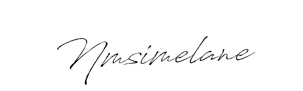 Make a beautiful signature design for name Nmsimelane. With this signature (Antro_Vectra) style, you can create a handwritten signature for free. Nmsimelane signature style 6 images and pictures png