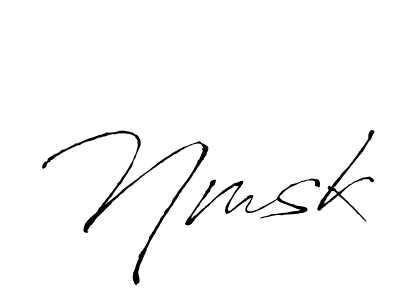 The best way (Antro_Vectra) to make a short signature is to pick only two or three words in your name. The name Nmsk include a total of six letters. For converting this name. Nmsk signature style 6 images and pictures png
