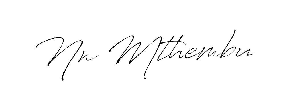 How to make Nn Mthembu signature? Antro_Vectra is a professional autograph style. Create handwritten signature for Nn Mthembu name. Nn Mthembu signature style 6 images and pictures png