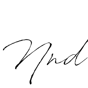 Create a beautiful signature design for name Nnd. With this signature (Antro_Vectra) fonts, you can make a handwritten signature for free. Nnd signature style 6 images and pictures png
