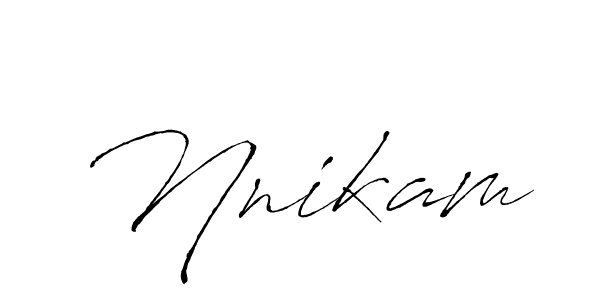 Also we have Nnikam name is the best signature style. Create professional handwritten signature collection using Antro_Vectra autograph style. Nnikam signature style 6 images and pictures png