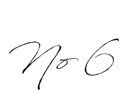 Create a beautiful signature design for name No 6. With this signature (Antro_Vectra) fonts, you can make a handwritten signature for free. No 6 signature style 6 images and pictures png