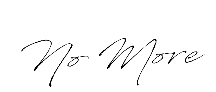 How to make No More name signature. Use Antro_Vectra style for creating short signs online. This is the latest handwritten sign. No More signature style 6 images and pictures png