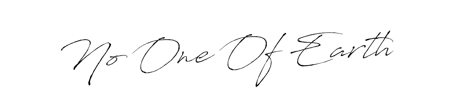 Make a beautiful signature design for name No One Of Earth. With this signature (Antro_Vectra) style, you can create a handwritten signature for free. No One Of Earth signature style 6 images and pictures png