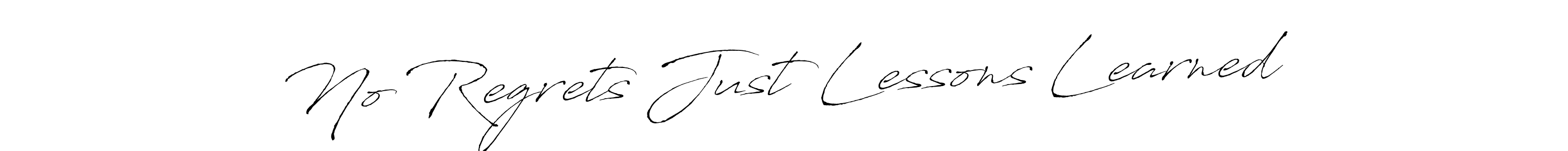 Make a beautiful signature design for name No Regrets Just Lessons Learned. With this signature (Antro_Vectra) style, you can create a handwritten signature for free. No Regrets Just Lessons Learned signature style 6 images and pictures png