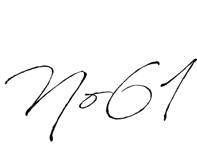 if you are searching for the best signature style for your name No61. so please give up your signature search. here we have designed multiple signature styles  using Antro_Vectra. No61 signature style 6 images and pictures png