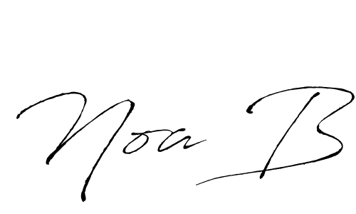 This is the best signature style for the Noa B name. Also you like these signature font (Antro_Vectra). Mix name signature. Noa B signature style 6 images and pictures png