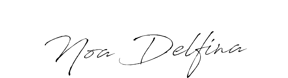 Make a beautiful signature design for name Noa Delfina. With this signature (Antro_Vectra) style, you can create a handwritten signature for free. Noa Delfina signature style 6 images and pictures png