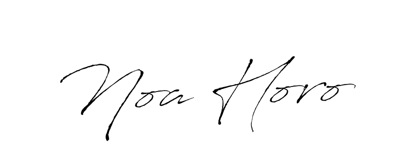 Create a beautiful signature design for name Noa Horo. With this signature (Antro_Vectra) fonts, you can make a handwritten signature for free. Noa Horo signature style 6 images and pictures png