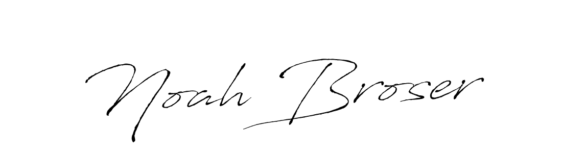 Create a beautiful signature design for name Noah Broser. With this signature (Antro_Vectra) fonts, you can make a handwritten signature for free. Noah Broser signature style 6 images and pictures png