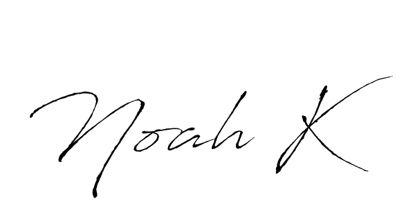 The best way (Antro_Vectra) to make a short signature is to pick only two or three words in your name. The name Noah K include a total of six letters. For converting this name. Noah K signature style 6 images and pictures png