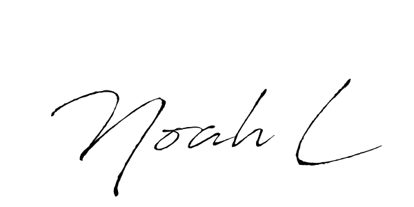 How to make Noah L signature? Antro_Vectra is a professional autograph style. Create handwritten signature for Noah L name. Noah L signature style 6 images and pictures png