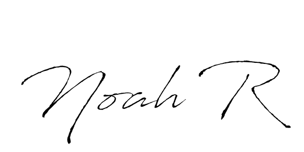 Make a beautiful signature design for name Noah R. With this signature (Antro_Vectra) style, you can create a handwritten signature for free. Noah R signature style 6 images and pictures png