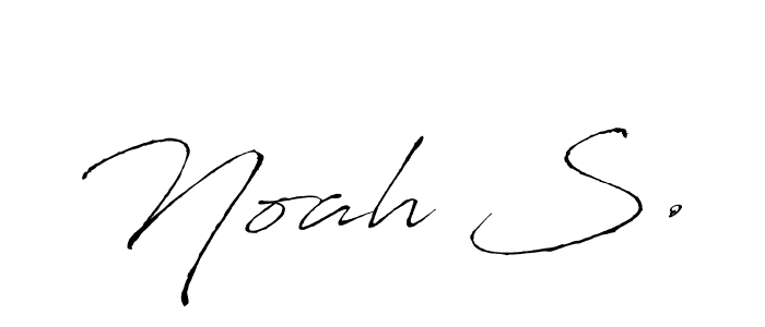Noah S. stylish signature style. Best Handwritten Sign (Antro_Vectra) for my name. Handwritten Signature Collection Ideas for my name Noah S.. Noah S. signature style 6 images and pictures png