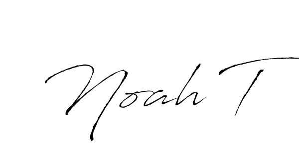 Similarly Antro_Vectra is the best handwritten signature design. Signature creator online .You can use it as an online autograph creator for name Noah T. Noah T signature style 6 images and pictures png