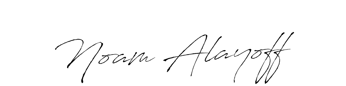 How to make Noam Alayoff name signature. Use Antro_Vectra style for creating short signs online. This is the latest handwritten sign. Noam Alayoff signature style 6 images and pictures png