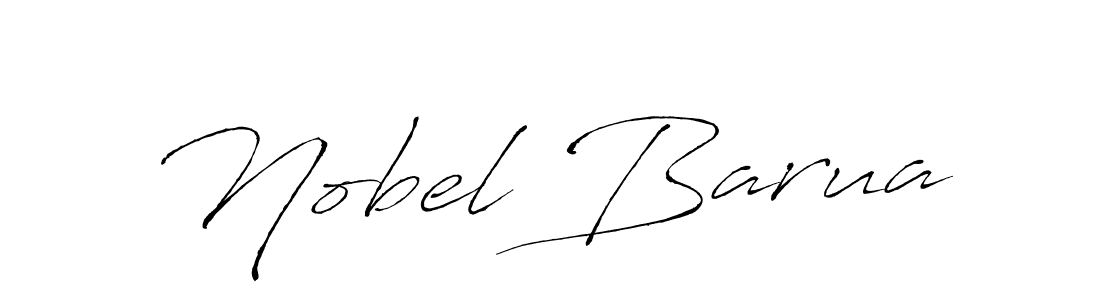 How to make Nobel Barua name signature. Use Antro_Vectra style for creating short signs online. This is the latest handwritten sign. Nobel Barua signature style 6 images and pictures png