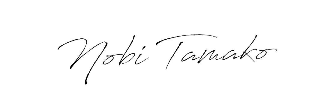The best way (Antro_Vectra) to make a short signature is to pick only two or three words in your name. The name Nobi Tamako include a total of six letters. For converting this name. Nobi Tamako signature style 6 images and pictures png