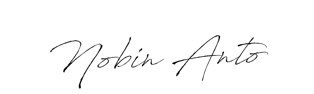 Also You can easily find your signature by using the search form. We will create Nobin Anto name handwritten signature images for you free of cost using Antro_Vectra sign style. Nobin Anto signature style 6 images and pictures png