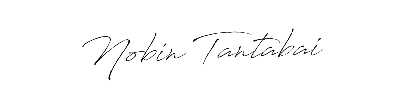 Antro_Vectra is a professional signature style that is perfect for those who want to add a touch of class to their signature. It is also a great choice for those who want to make their signature more unique. Get Nobin Tantabai name to fancy signature for free. Nobin Tantabai signature style 6 images and pictures png