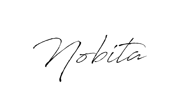 Design your own signature with our free online signature maker. With this signature software, you can create a handwritten (Antro_Vectra) signature for name Nobita. Nobita signature style 6 images and pictures png