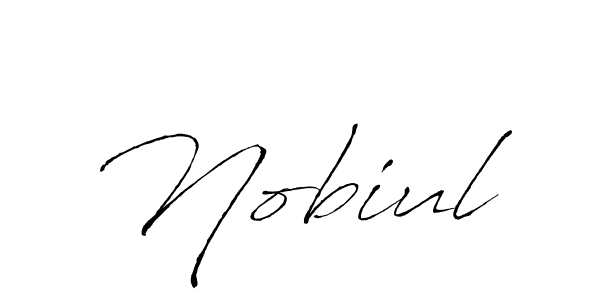 Nobiul stylish signature style. Best Handwritten Sign (Antro_Vectra) for my name. Handwritten Signature Collection Ideas for my name Nobiul. Nobiul signature style 6 images and pictures png