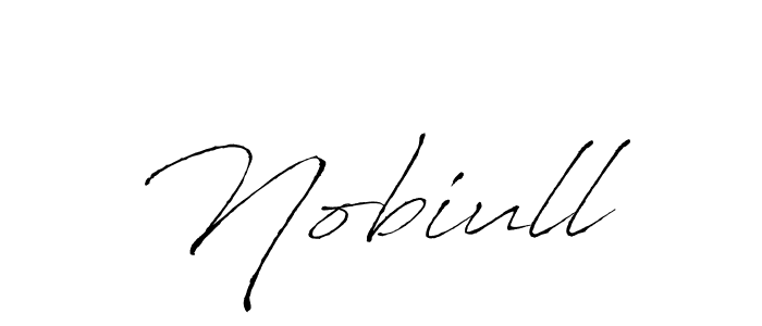 Design your own signature with our free online signature maker. With this signature software, you can create a handwritten (Antro_Vectra) signature for name Nobiull. Nobiull signature style 6 images and pictures png