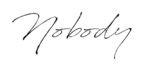 Similarly Antro_Vectra is the best handwritten signature design. Signature creator online. You can use it as an online autograph creator for name Nobody. Nobody signature style 6 images and pictures png
