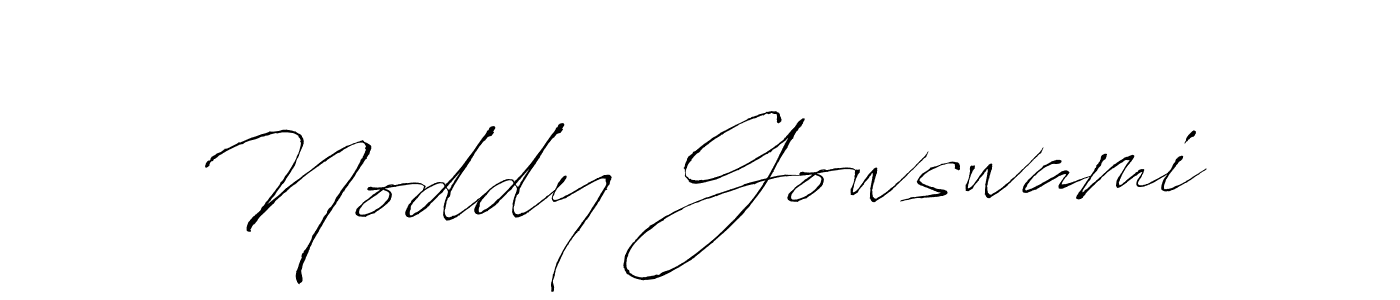 Create a beautiful signature design for name Noddy Gowswami. With this signature (Antro_Vectra) fonts, you can make a handwritten signature for free. Noddy Gowswami signature style 6 images and pictures png