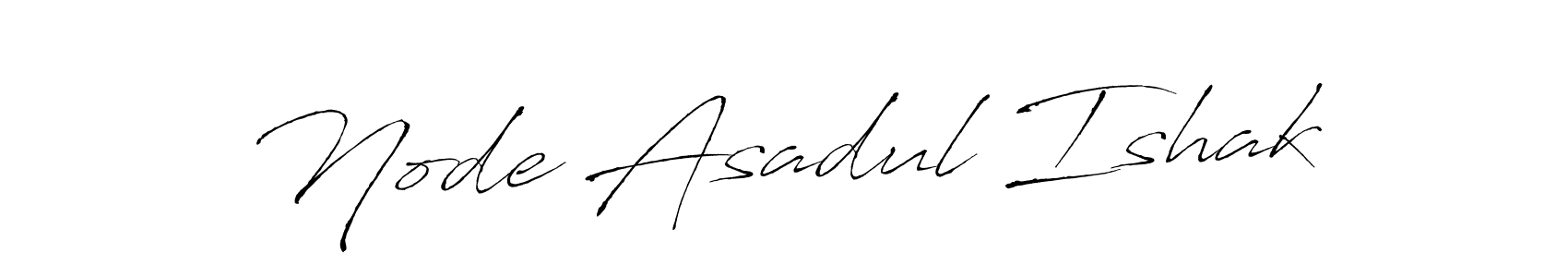 You should practise on your own different ways (Antro_Vectra) to write your name (Node Asadul Ishak) in signature. don't let someone else do it for you. Node Asadul Ishak signature style 6 images and pictures png