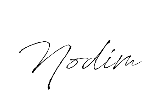 Nodim stylish signature style. Best Handwritten Sign (Antro_Vectra) for my name. Handwritten Signature Collection Ideas for my name Nodim. Nodim signature style 6 images and pictures png