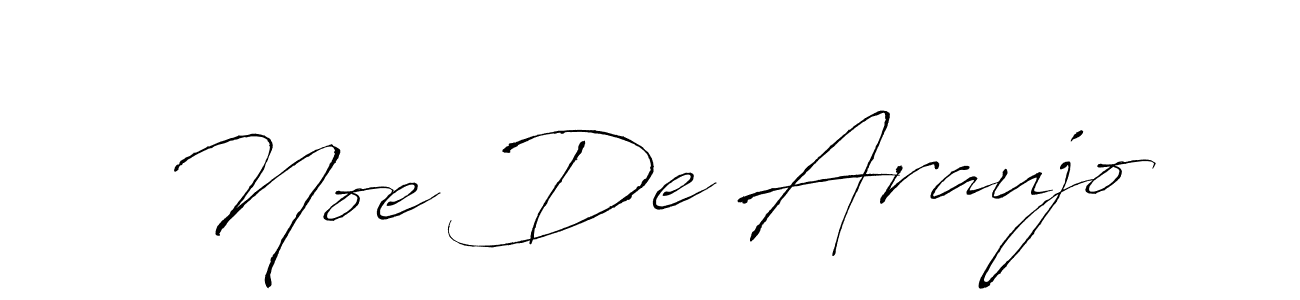Make a beautiful signature design for name Noe De Araujo. With this signature (Antro_Vectra) style, you can create a handwritten signature for free. Noe De Araujo signature style 6 images and pictures png