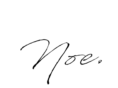 Create a beautiful signature design for name Noe.. With this signature (Antro_Vectra) fonts, you can make a handwritten signature for free. Noe. signature style 6 images and pictures png