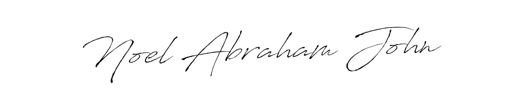 Make a beautiful signature design for name Noel Abraham John. With this signature (Antro_Vectra) style, you can create a handwritten signature for free. Noel Abraham John signature style 6 images and pictures png