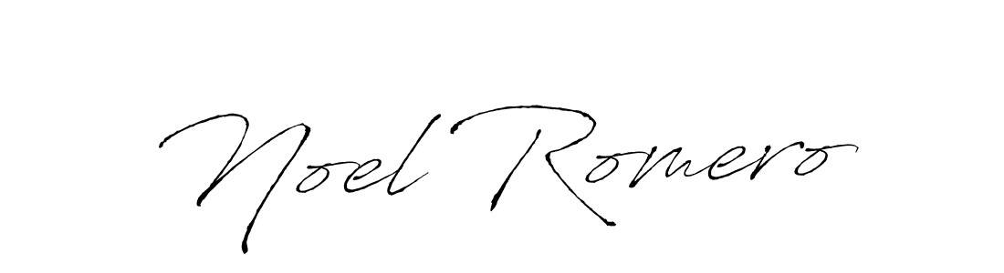 Design your own signature with our free online signature maker. With this signature software, you can create a handwritten (Antro_Vectra) signature for name Noel Romero. Noel Romero signature style 6 images and pictures png